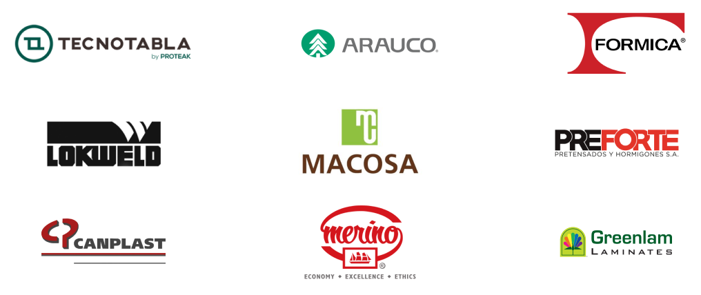 otras marcas que vendemos y comercializamos en madepanel son tecnotabla, arauco, formica, lokweld, macosa, preforte, canplast, merino y greenlam laminates
